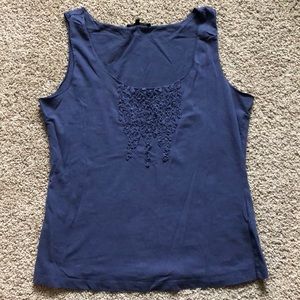 Periwinkle Ruffle Tank